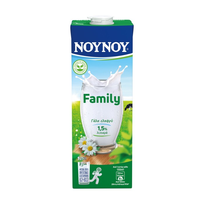 ΝΟΥΝΟΥ Family γάλα υψηλής παστερίωσης ελαφρύ 1lt