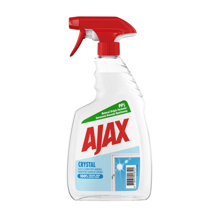 AJAX Crystal υγρό τζαμιών με ψεκαστήρι 750ml