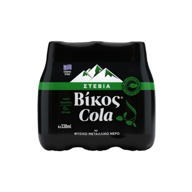 ΒΙΚΟΣ cola με στέβια pet 6x330ml