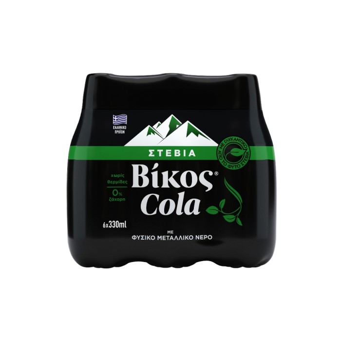 ΒΙΚΟΣ cola με στέβια pet 6x330ml
